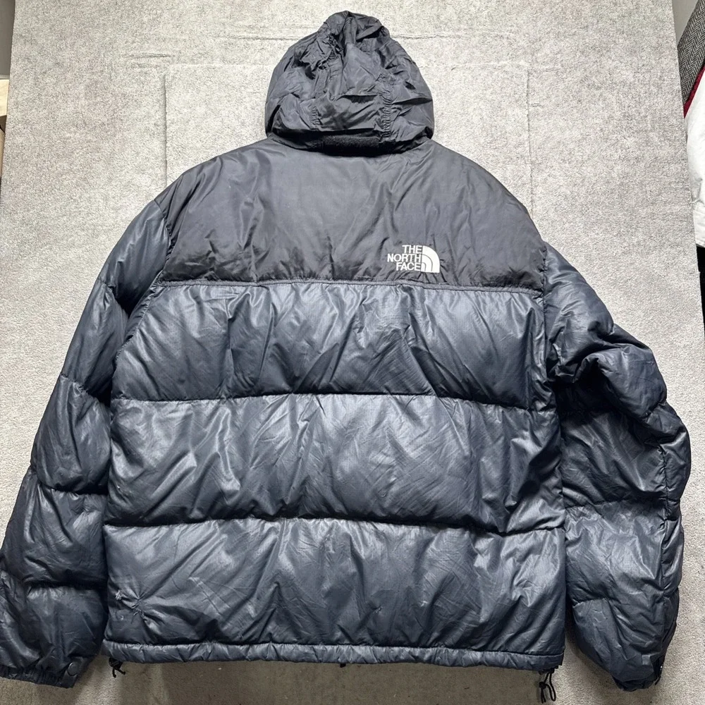 Vtg‎ 90s The North Face Jacket Mens L Blue TNF Nuptse NF002YO Puffer 700 Down